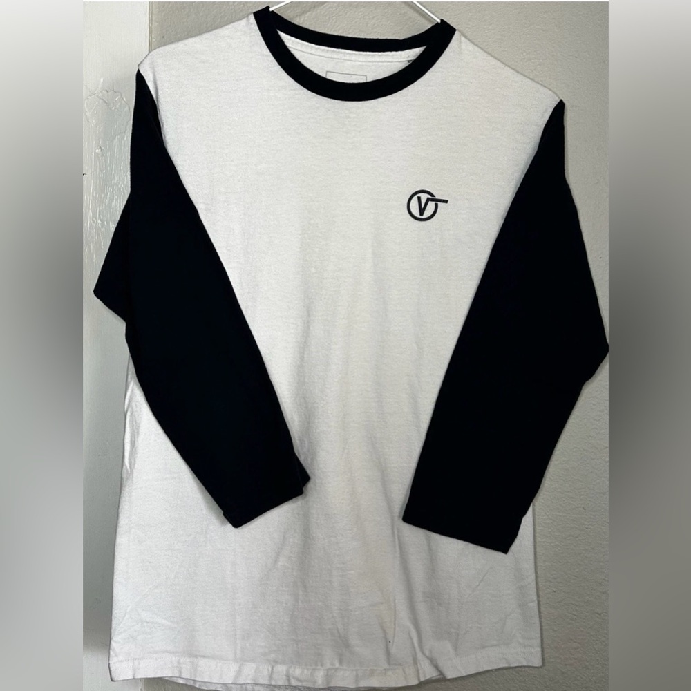 Vans white black  Long Sleeve T-shirt Size S